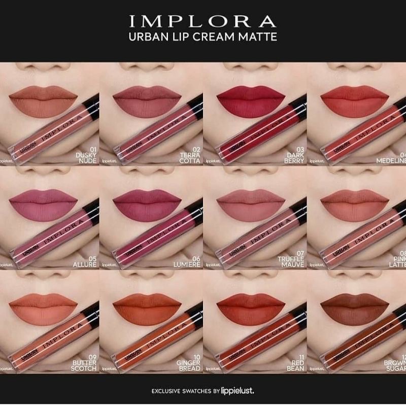 IMPLORA URBAN LIP CREAM MATTE ORIGINAL BPOM | LIP CREAM IMPLORA