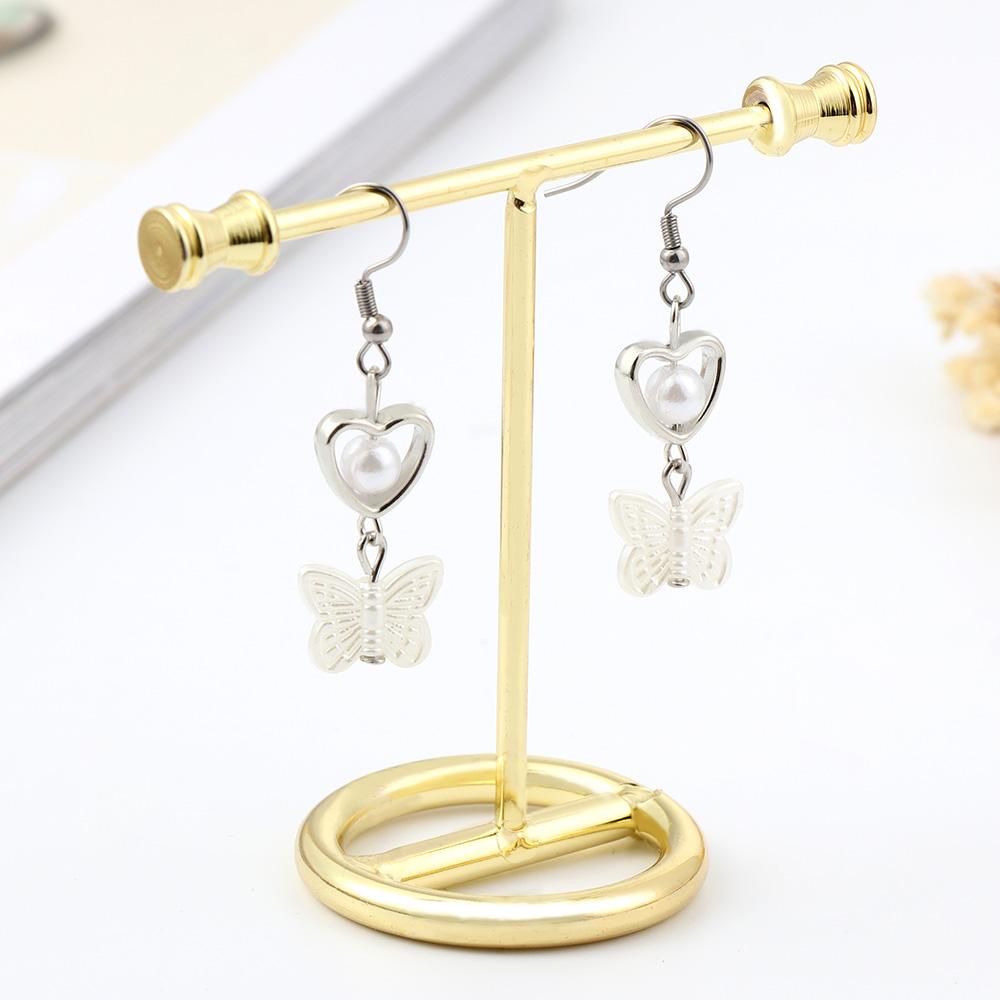 R-flower Drop Earrings Fashion Perhiasan Hati Berongga Keluar