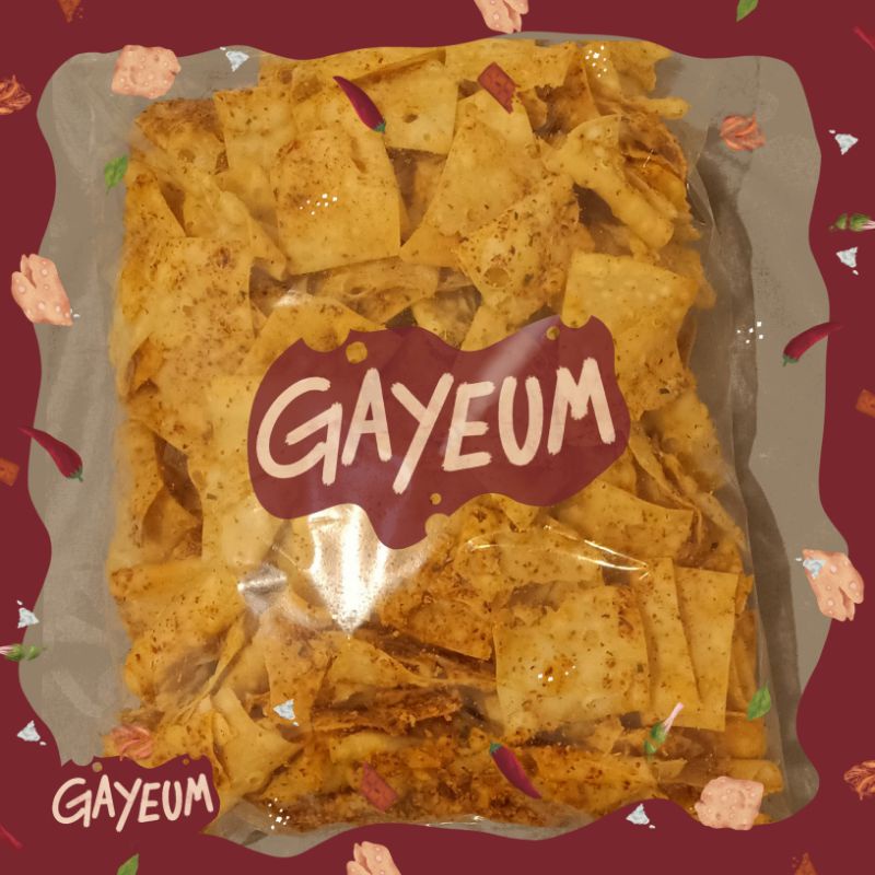 

Gayeum Keripik Pangsit 500gr (All Varian)