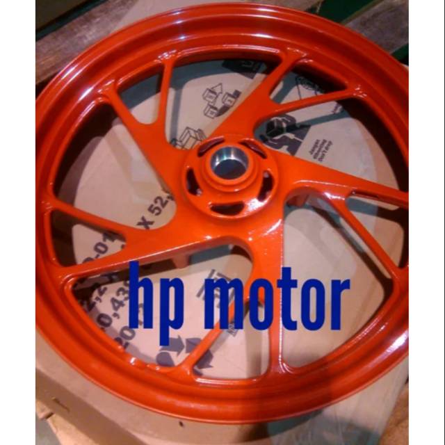 Velg depan CB150R CBR150 R CBR150R orange repsol edition original ahm 44601-K15-922ZC