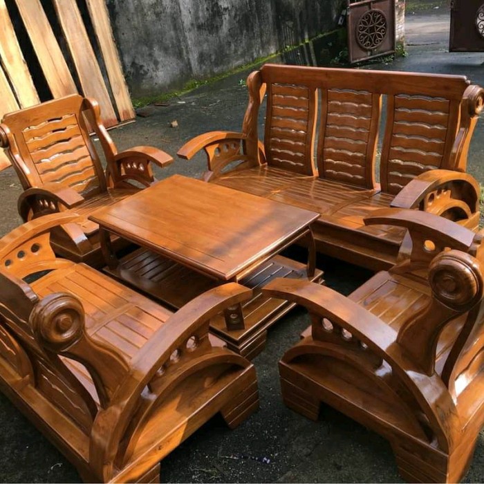 Kursi Ruang Tamu Jati Ukir Jepara Gajah Jumbo