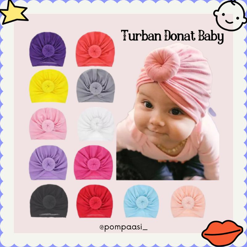 Turban Donat / Bentuk donat / turban bayi lucu