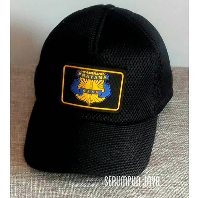 TOPI GADA PRATAMA - TOPI JARING DOUBLE MESH  VELCRO + PATCH