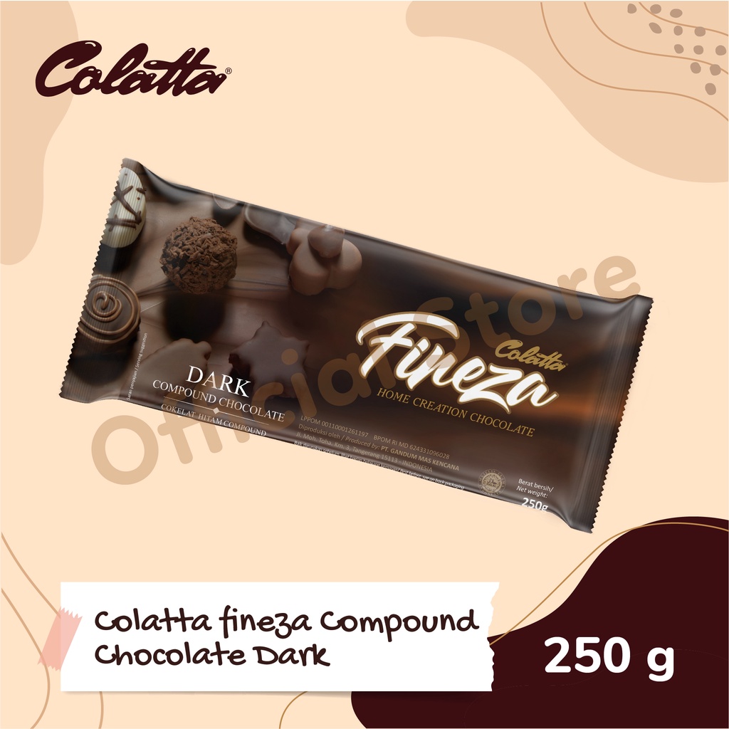 

Colatta fineza Compound Chocolate Dark - Coklat Hitam 250g