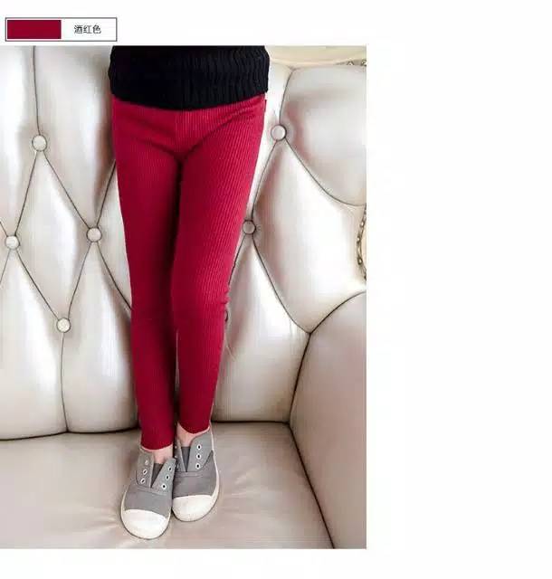 Medan Termurah For 2-9y girls Leging knit Anak import Legging cantik