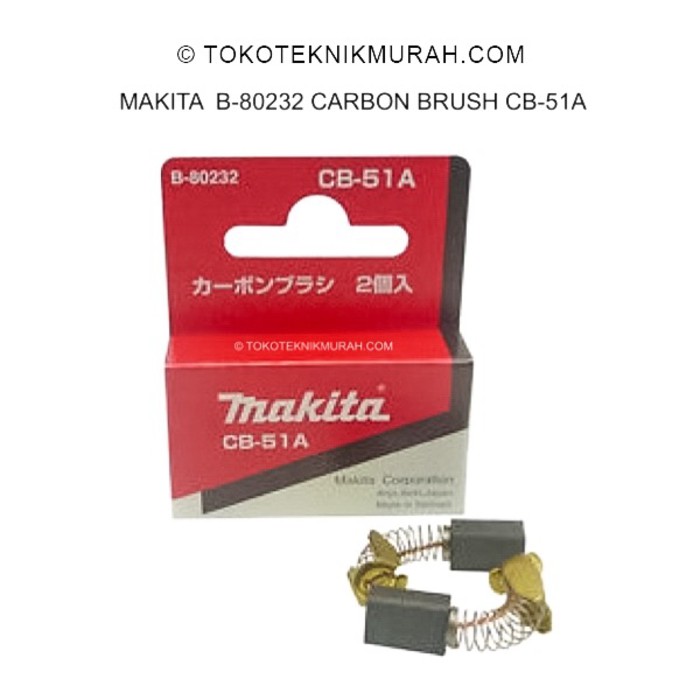 Makita B-80232 Carbon Brush CB-51A / CB51A Borstel