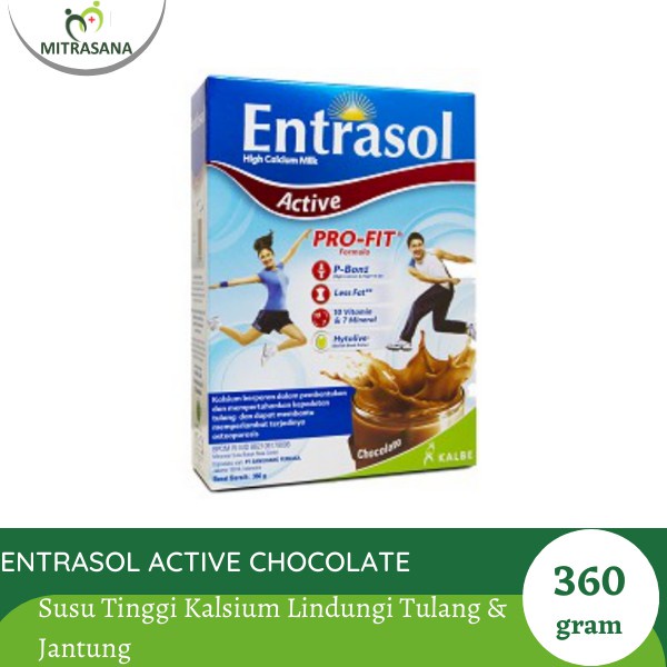 

Entrasol Active Chocolate 360gr