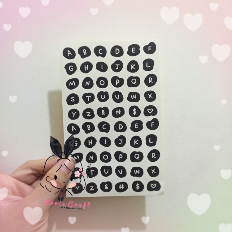 

LC A6 Label Sticker Planner Bujo Scrapbook Lembaran isi 1 lembar No Cutting Manual No Cut