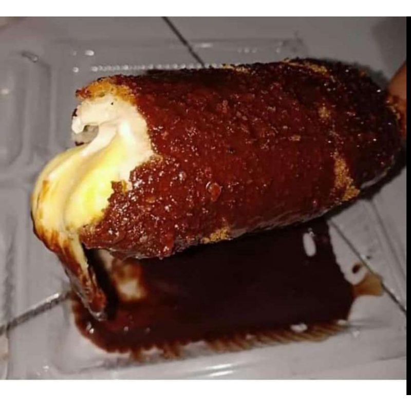 

corndog mozarela toping coklat