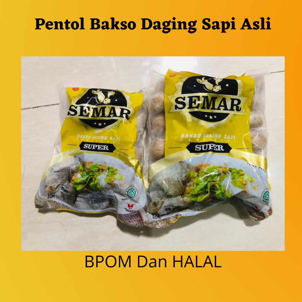 Jual Pentol Bakso Daging Sapi Semar Asli Bpom Dan Halal Bakso Sapi