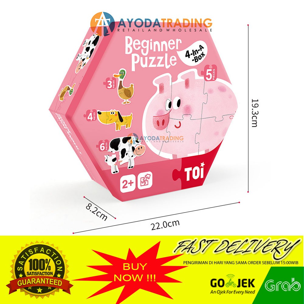 TOI Beginner Puzzle Baby Big Pieces Hadiah Kado