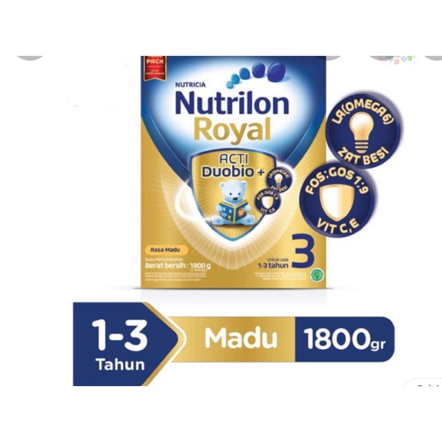 

Nutrilon Royal 3 Acti Duobio 1800gr Madu