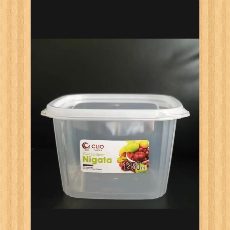 Toples clio niagata 1250ml / Toples makanan / toples kedap udara SNI