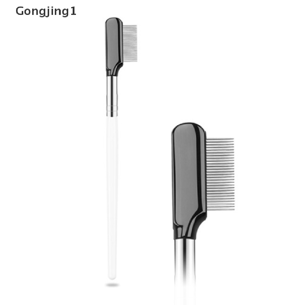 Gongjing1 Sisir Alis / Bulu Mata Bahan Stainless Steel Untuk Makeup / Kosmetik Wanita