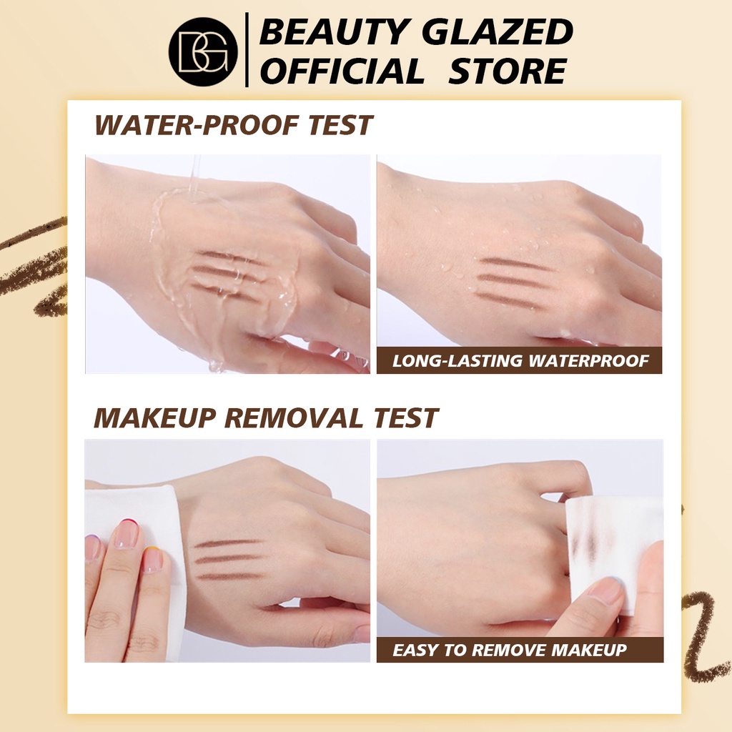 Beauty Glazed Eyebrow Pencil Softly Very Fine Eyebrow Pencil Beauty Glazed Pensil Alis Beauty Glazed Eyebrow Waterproof