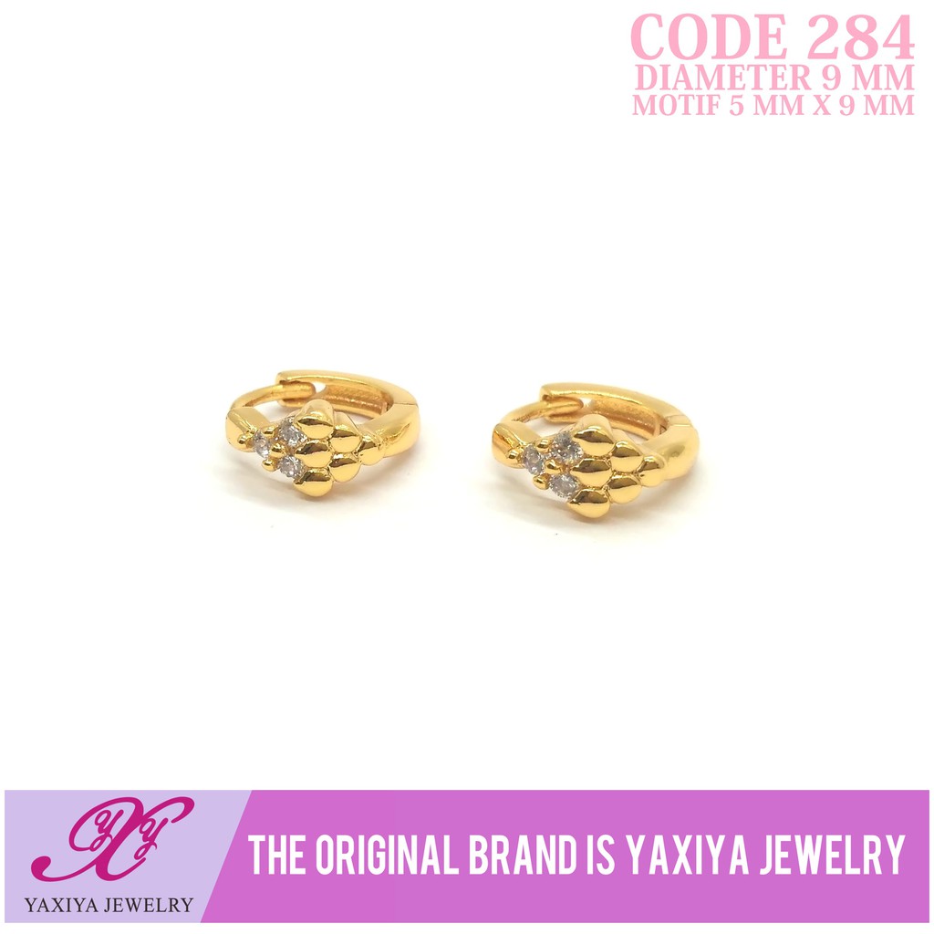 

Anting Permata Lapis emas Perhiasan imitasi Gold Yaxiya Jewelry 284