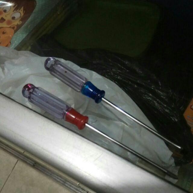 Obeng Radio Ats / Obeng Mini Panjang Min Dan Plus ( +-) 4 Ukuran Varian Murah