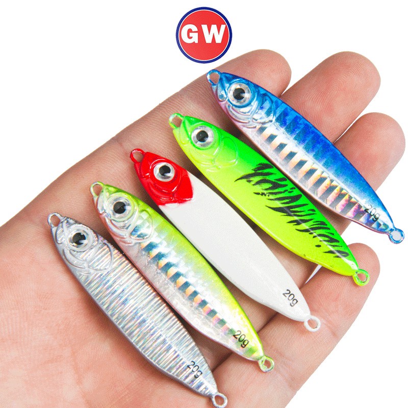 Sea Bass Fishing Lure Artificial Bait Tackle Metal Cast Jig Spoon Shore Casting Jigging Lead Fish