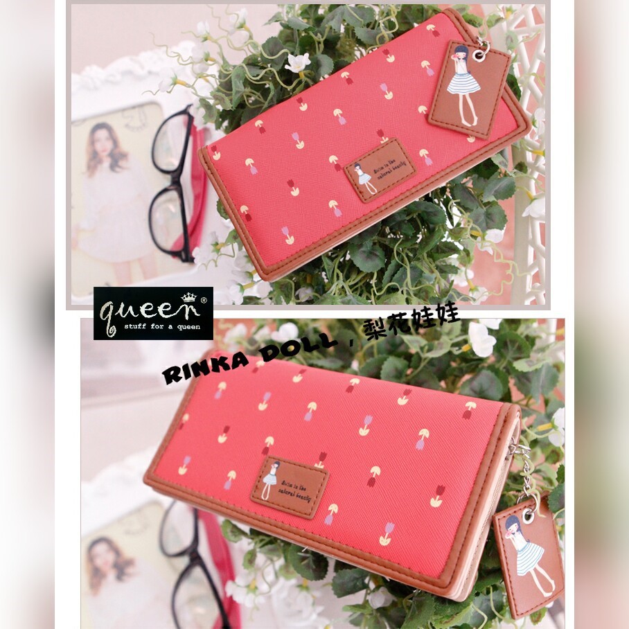 Dompet Wanita / Dompet Panjang / Dompet Lucu motif tulip