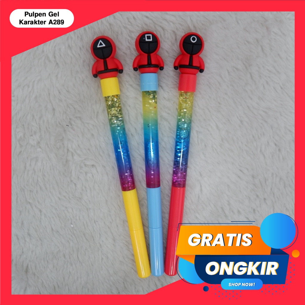 365 GEL PEN #41151 Pulpen Gel Karakter Fancy Edisi Squid Game