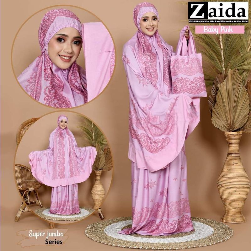 mukena zaida super jumbo rayon bali
