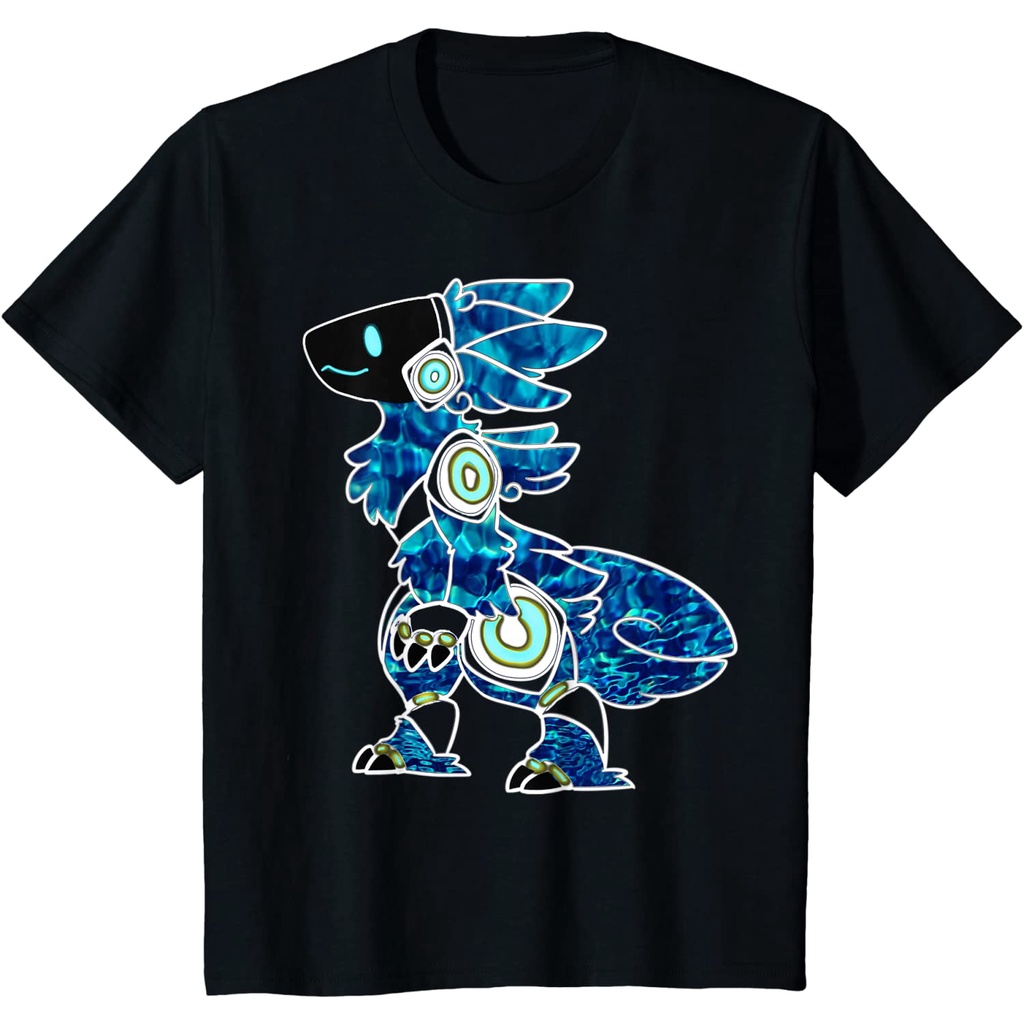 BAJU ANAK Kids Protogen Fursuit Furry blue tie dye Fursona T-Shirt