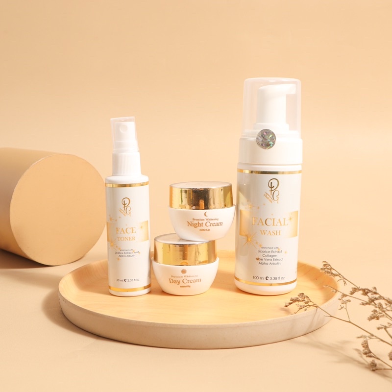 PAKET WAJAH Lengkap Premium Whitening Pradiskin Glow Aman bumil & busui - Pradiskin glow ORI 100%