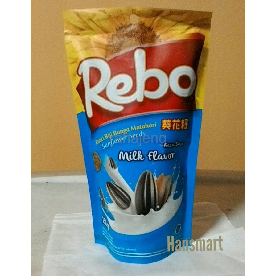 

Rebo Kuaci Biji Bunga Matahari Milk Flavor 150 Gr