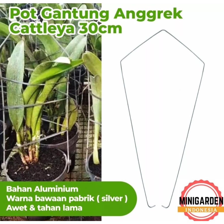 KAWAT GANTUNG POT ANGGREK CATTELYA 2 KAKI gantungan pot dendrobium