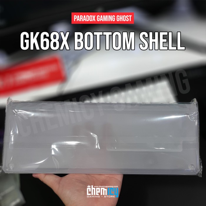 Paradox Gaming GHOST DIY GK68X Bottom Shell CNC Case - Acrylic Clear