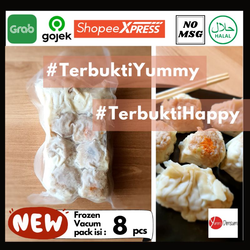 

Dimsum Frozen Isi 8 Premium Quality Halal Tanpa MSG Frozen Dimsum Siomay Ayam by Yummy Dimsum