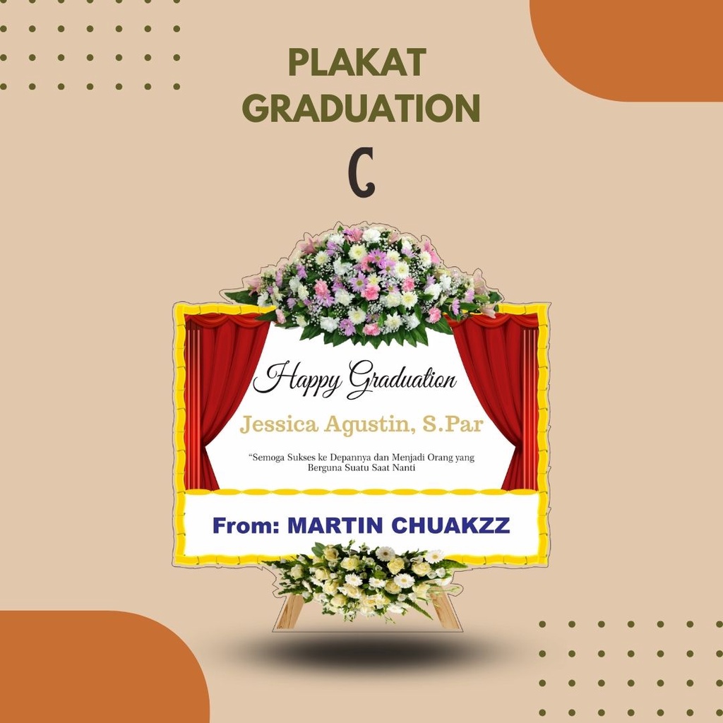 Plakat akrilik / plakat wisuda / plakat kenang kenangan