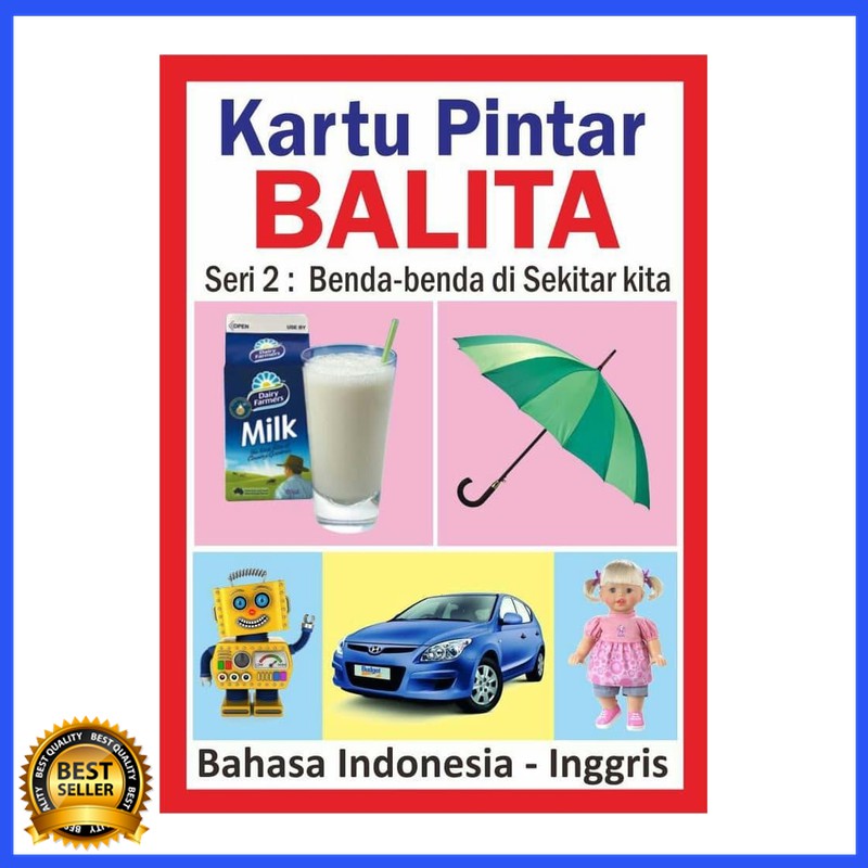 SALE  Kartu Pintar Balita Seri 2 - Flash Card Bayi Murah Buah Transportasi