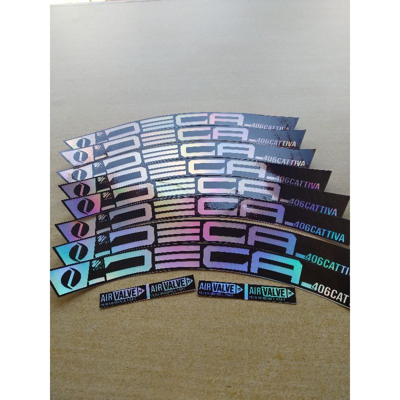 stiker decal velg rim sepeda lipat folding ring 16/16+/18 inch lebar 2 cm