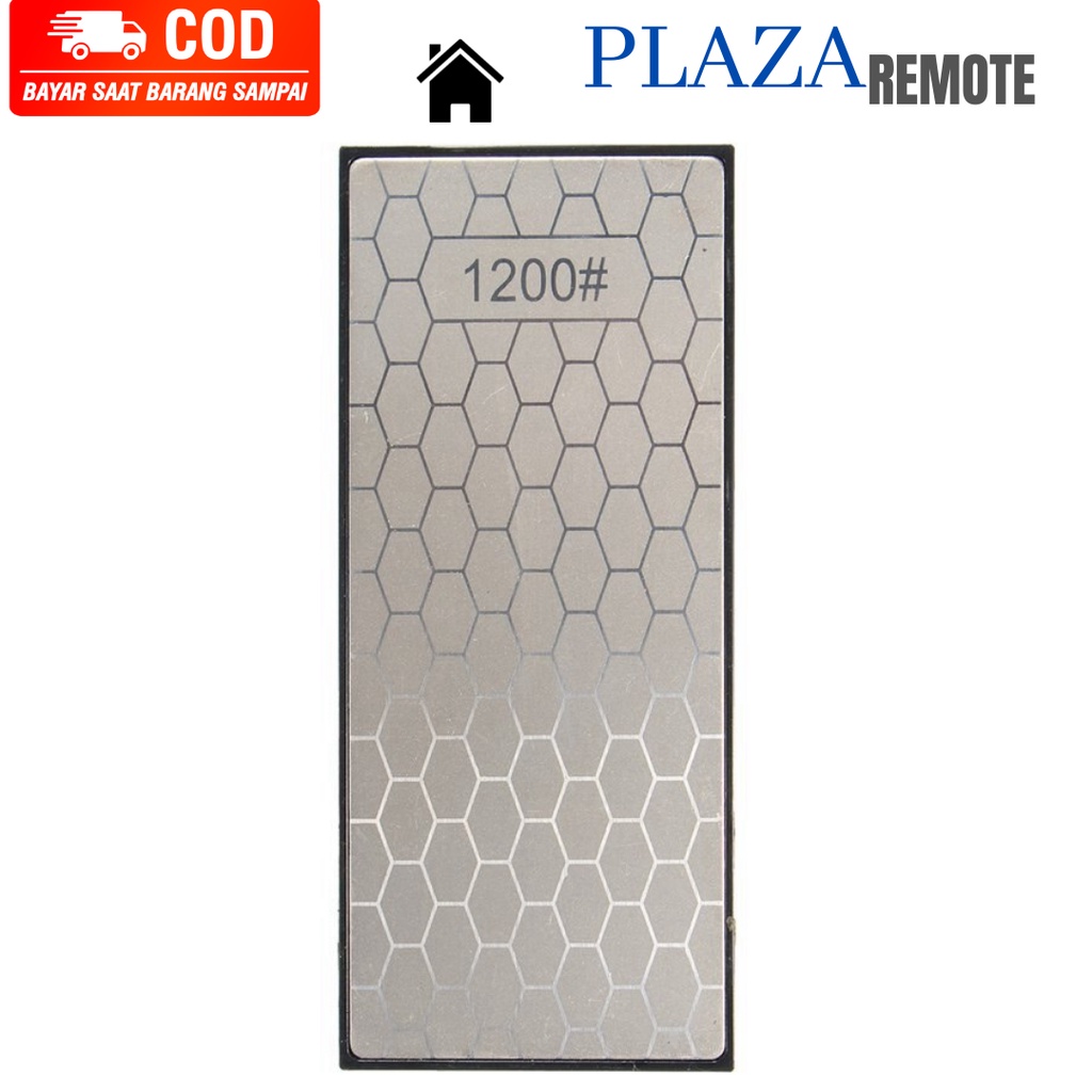 BATU PENGASAH PISAU DIAMOND SHARPENING PLATE GRID 400 # 600 # 1000 # 1200 #