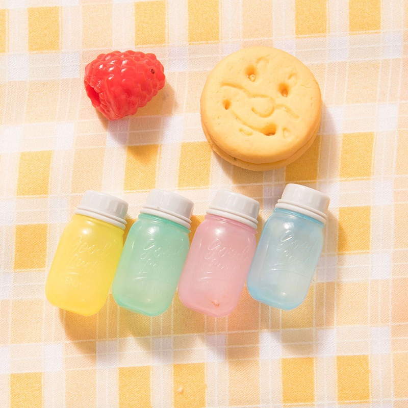 Sunshine 4Pcs Botol Kontainer Tomat / Kecap / Saus Salad Mini Portable