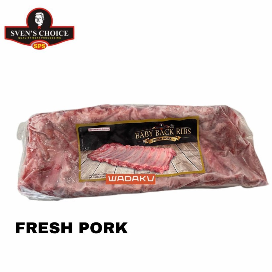 

Daging iga babi Sven's choice Baby back ribs 500g