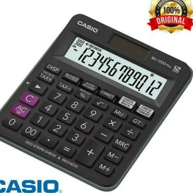 

✶ CASIO MJ-120D PLUS - Check & Correct Calculator / Kalkulator Desktop ♤