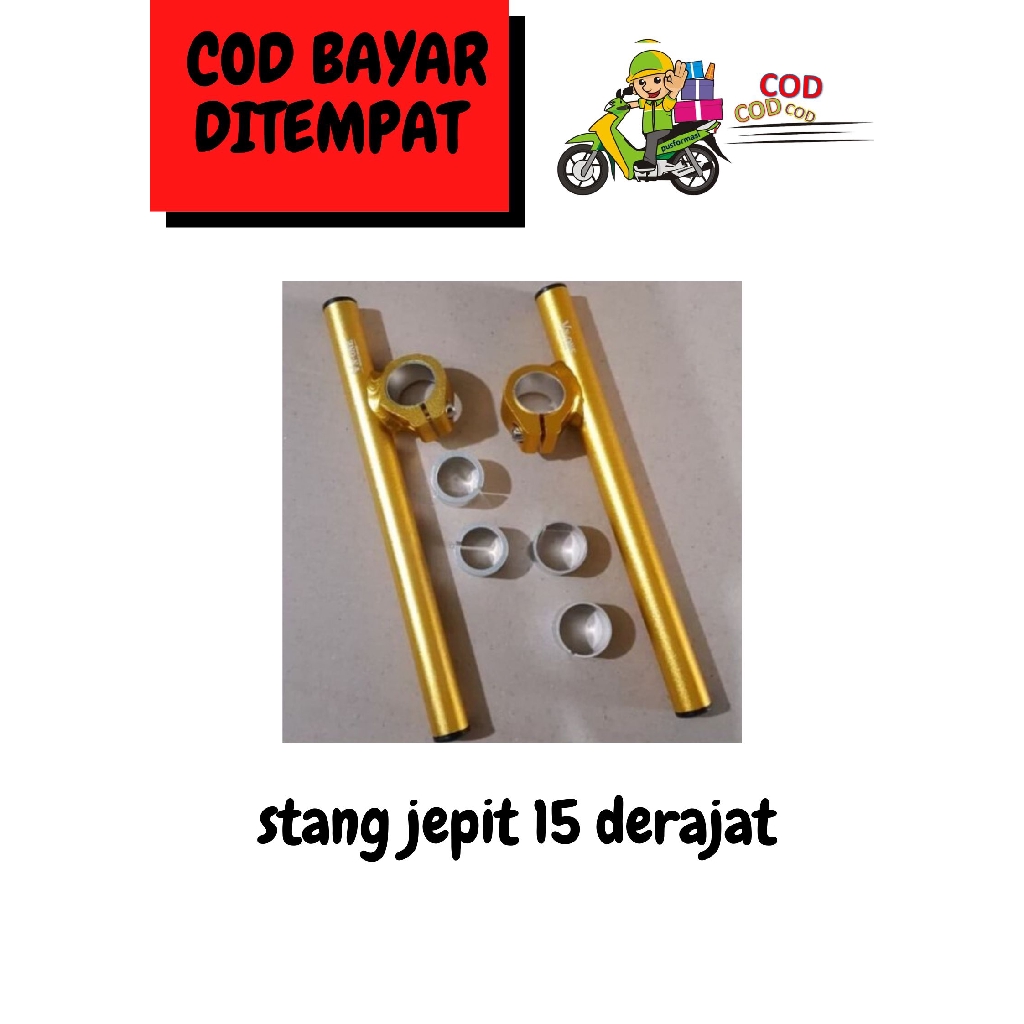 GOLD Stang jepit 15 derajat Fu ninja r rr rx king vixion dlL