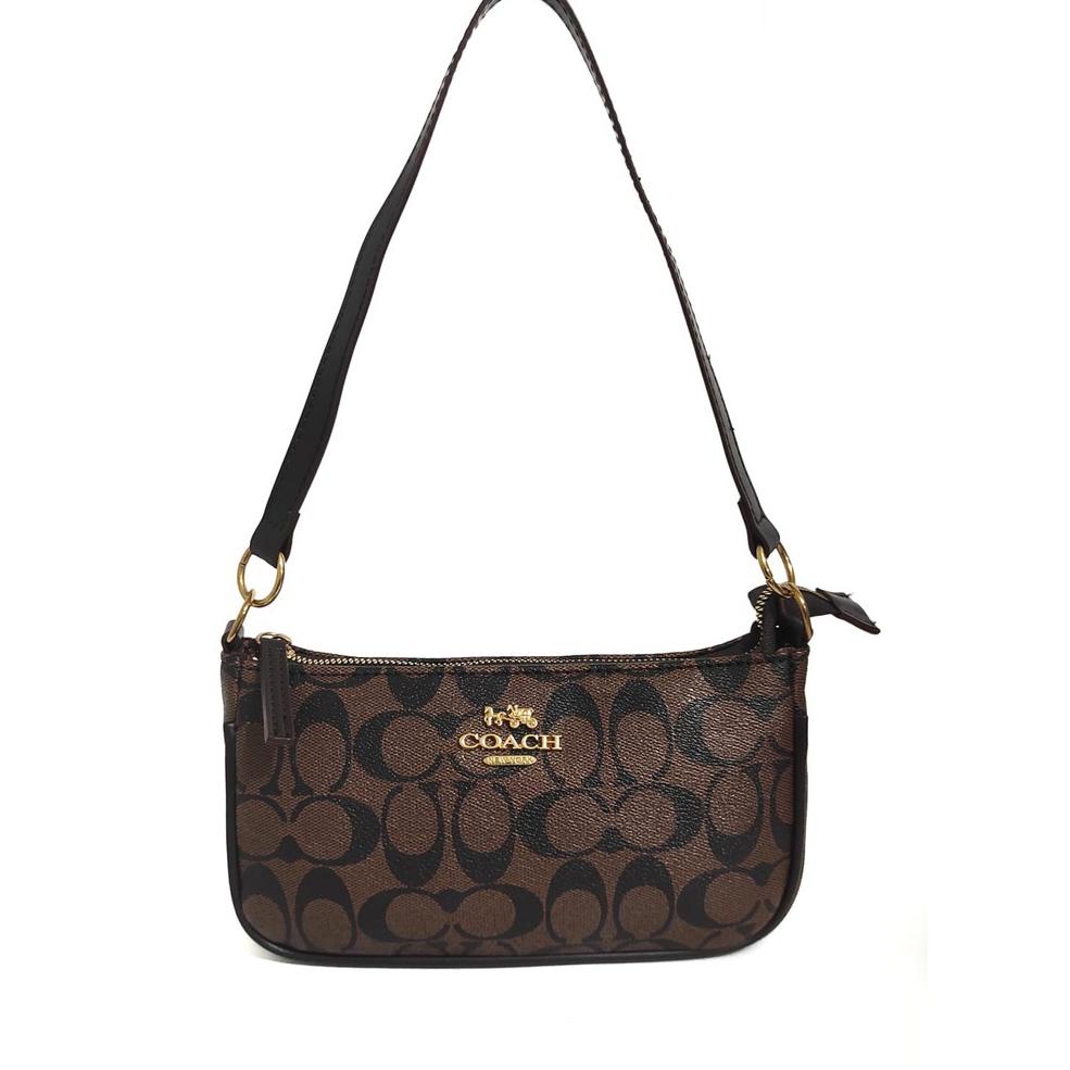 COACH Handle pouch# slempang mini signature# E33R