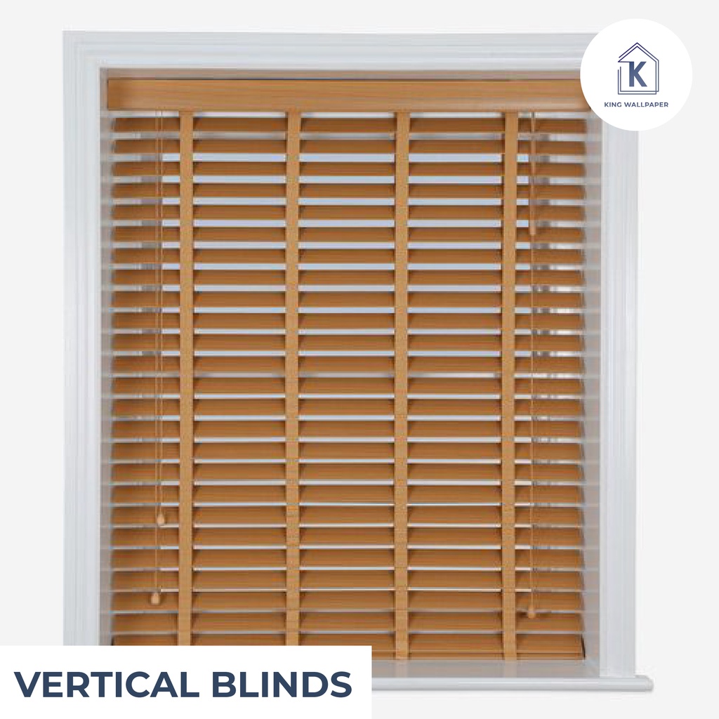 Jual WOODEN BLINDS Tirai Horizontal Krei Kayi Tirai Kayu Gorden