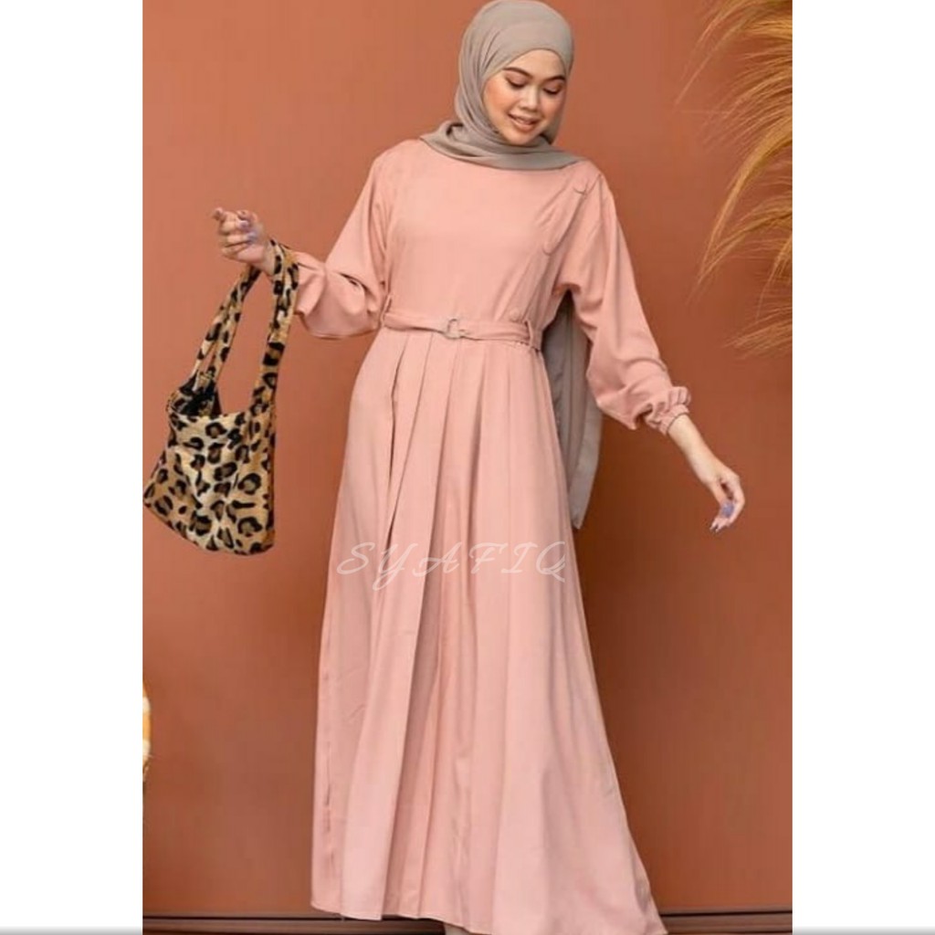 Gamis wanita terbaru 2021 Gamis remaja terbaru kekinian modern 2023 wanita dress arumi maxy syari-8