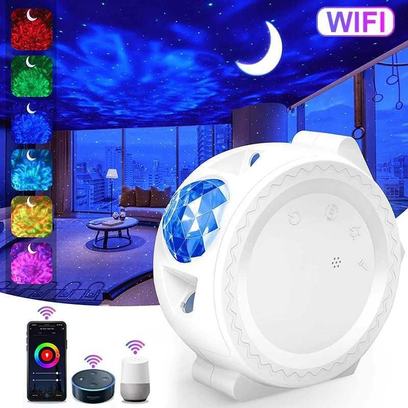 Lampu Proyektor Cahaya Bintang Smart Wifi Light Starry Sky - SC511 - White