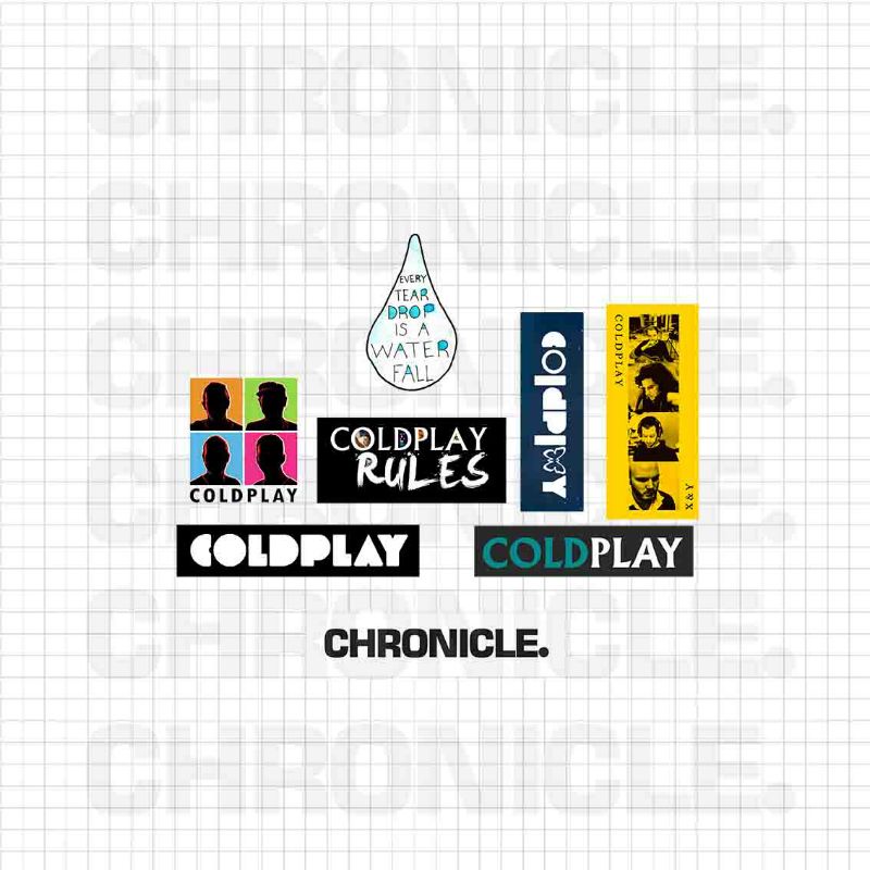 STICKER VINYL BAND COLDPLAY