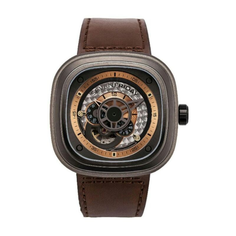 SEVEN FRIDAY SF P2/01 JAM TANGAN PRIA GRATIS BOX ORI DAN RUBBER