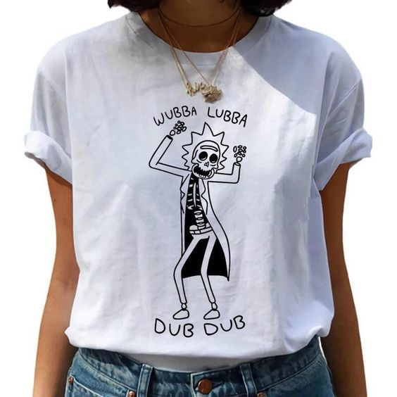 MYSTIQUE.ID-BAJU KAOS WUBBA LUBBA DUB-DUB T-SHIRT LUCU DAN AESTHETIC