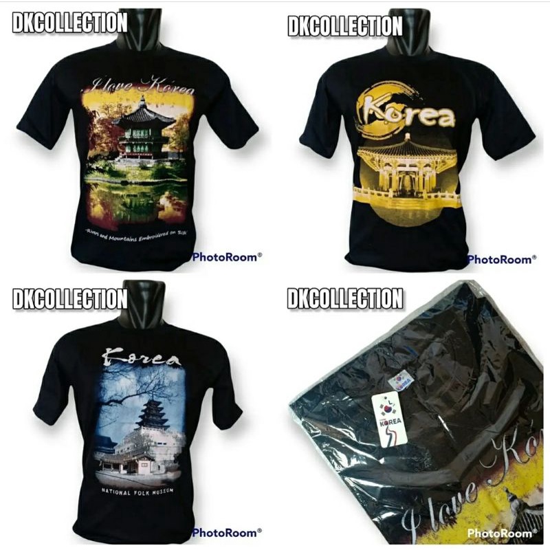 Oleh oleh kaos korea souvenir baju korea  kaos korea hitam korea