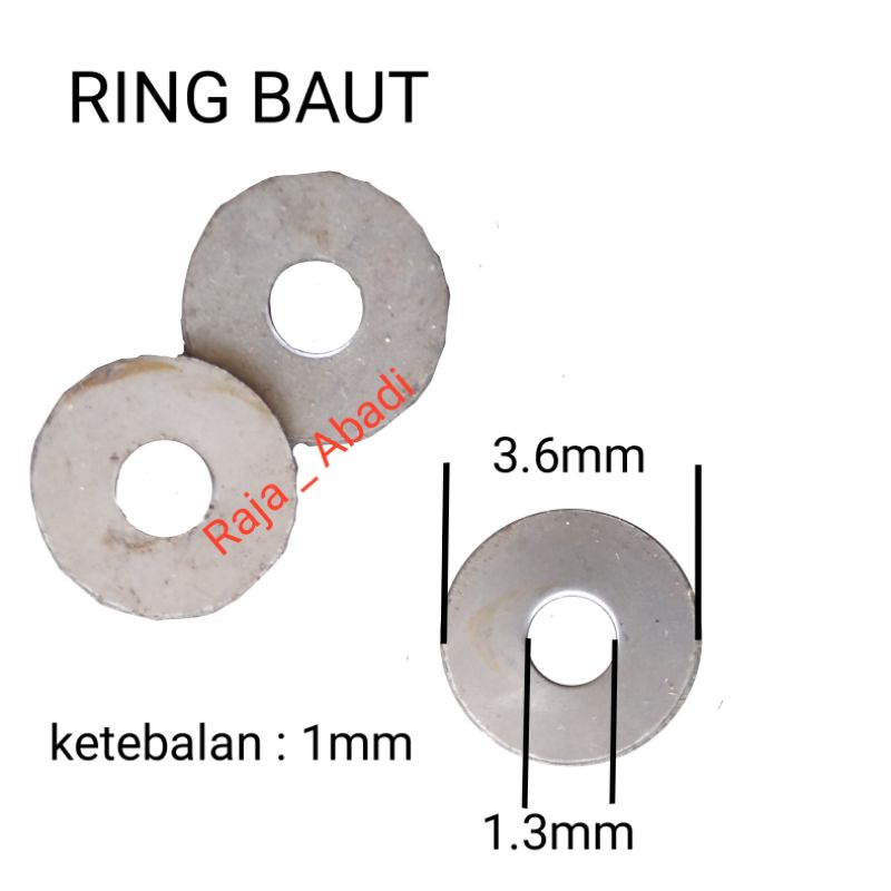 spesial Ring / o  baut kuat dari plat besi