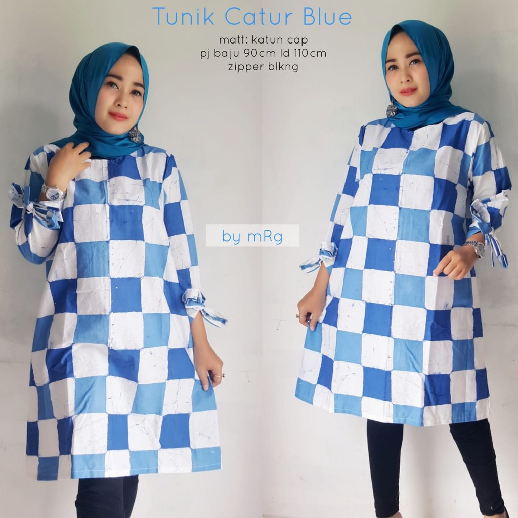 Busana Batik Wanita Muslim,Tunik Batik Wanita Terbaru,Tunik Batik Wanita Trendy