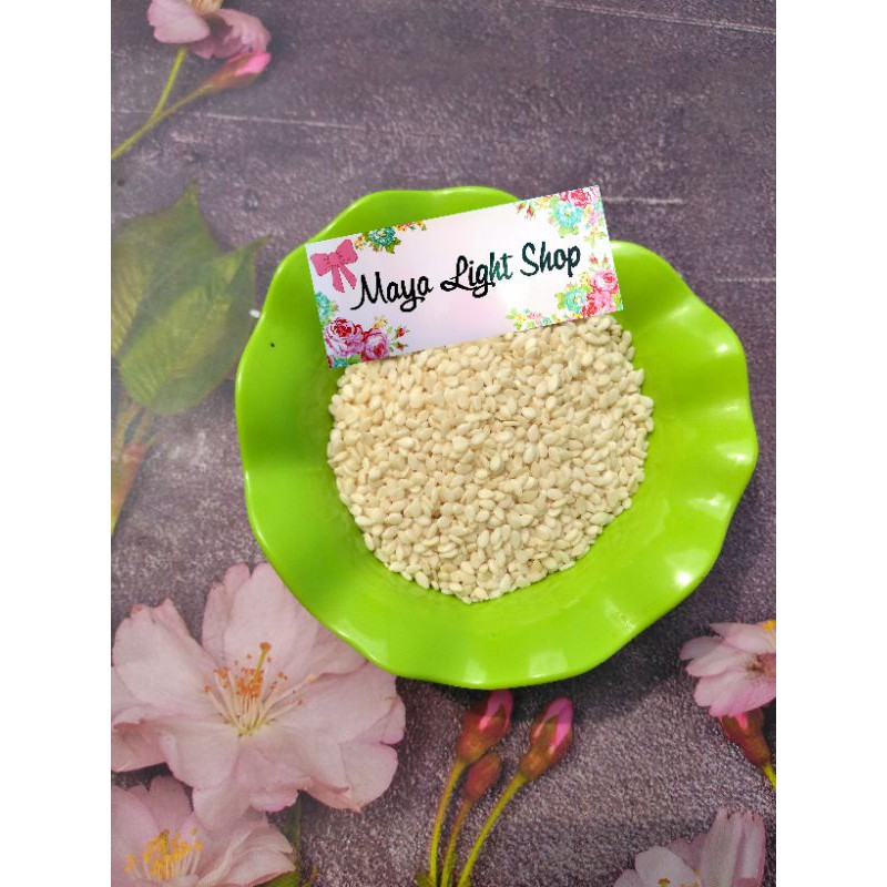 Biji wijen putih wijen hitam 50gr 100gr sesame seed organic premium quality termurah halal white black seed